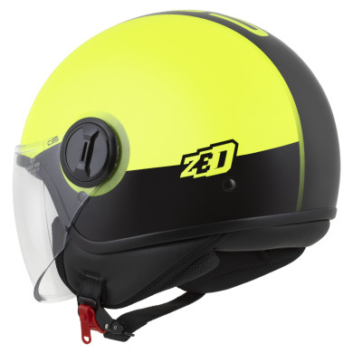 ZED C35 sárga fluo fekete - nyitott sisak ECE 22.06, 1150 g