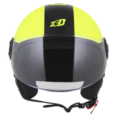ZED C35 sárga fluo fekete - nyitott sisak ECE 22.06, 1150 g