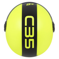 ZED C35 žlutý neonový černý - otevřená přilba ECE 22.06, 1150 g