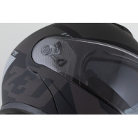 ECE 22.06 chin guard helmet with anti-fog visor and micrometric closure.