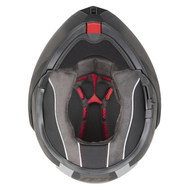 ECE 22.06 chin guard helmet with anti-fog visor and micrometric closure.