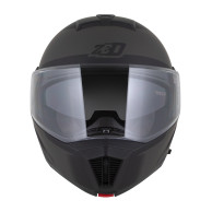 ECE 22.06 chin guard helmet with anti-fog visor and micrometric closure.