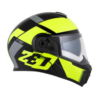 ECE 22.06 chin guard helmet with anti-fog visor and micrometric closure.