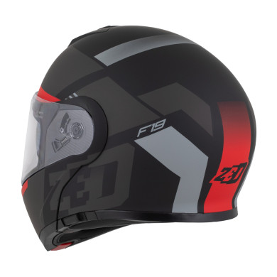 ECE 22.06 chin guard helmet with anti-fog visor and micrometric closure.