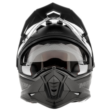 NOX N312 matt schwarz - Enduro-Helm ECE 22.06 mit Pinlock-Visier