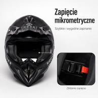 Kask cross HORN H915 ECE 22.06 enduro quad + gogle lekki