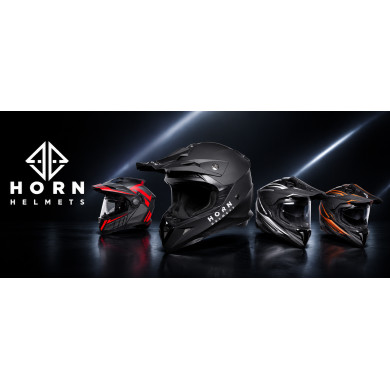 Křížová přilba HORN H915 ECE 22.06 enduro quad + lehké brýle