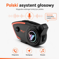 HORNV80 Motorcycle Intercom – Bluetooth 5.3, IPX6, PL
