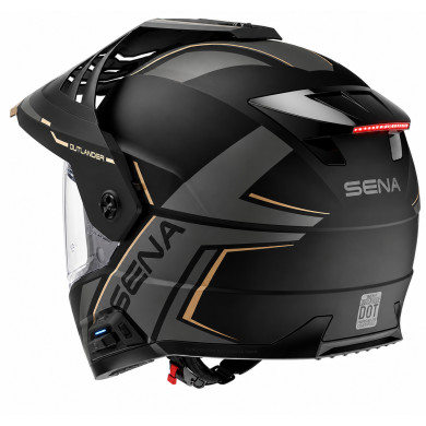 Kask motocyklowy SENA Outlander enduro interkom Mesh Bluetooth ECE 22.06