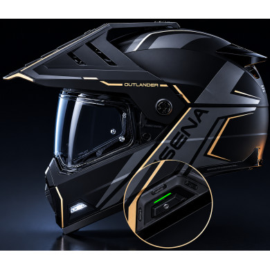 Kask motocyklowy SENA Outlander enduro interkom Mesh Bluetooth ECE 22.06