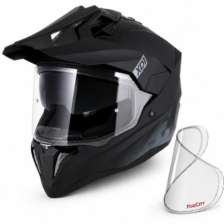 Helma ZED XD1 černá mat – adventure ECE 22.06, blenda, FogCity®
