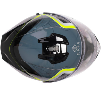Horn Multi-Tour ECE 22.06 motorbike jaw helmet with visor, visor and under intercom