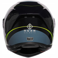 Horn Multi-Tour ECE 22.06 motorbike jaw helmet with visor, visor and under intercom