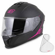 Kask motocyklowy integralny ZED K40 czarno-różowy