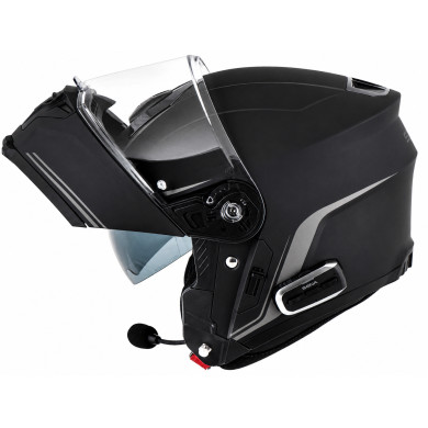 OUTRUSH 2, Smart Flip-Up Helmet with Mesh Communication, Matt Black, ECE 22.06
