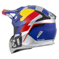Zestaw: kask motocyklowy cross ZED X1.9 Tendo (S) + gogle multikolor