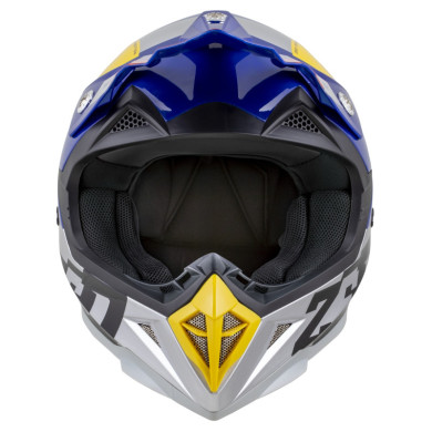 Zestaw: kask motocyklowy cross ZED X1.9 Tendo (L) + gogle multikolor