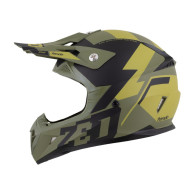 copy of Zestaw: Kask motocyklowy cross ZED X1.9 Tendo ciemnozielony jasnozielony (M) + gogle multikolor