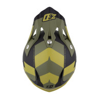 Zestaw: kask motocyklowy cross ZED X1.9 Tendo ciemnozielony jasnozielony (XL) + gogle