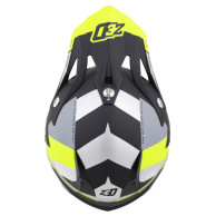 Zestaw: kask motocyklowy cross ZED X1.9 Tendo czarny mat szary żółty fluo (M) + gogle