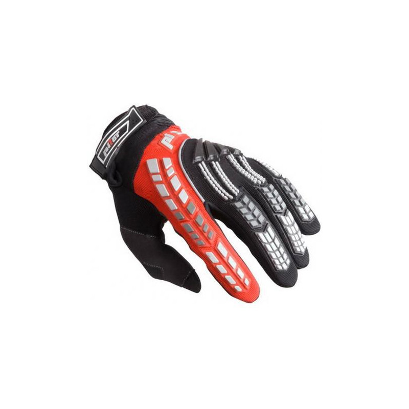 KINDER-MOTORRADHANDSCHUHE PIONIER SCHWARZ UND ROT