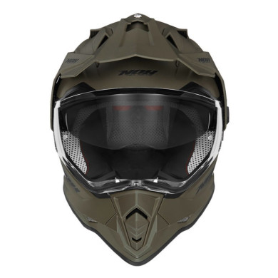 NOX N312 khaki mat – kask enduro ECE 22.06 blenda daszek pod pinlock