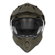 NOX N312 Khaki Matt - Enduro-Helm ECE 22.06 mit Blendschutz und Pinlock-fähig