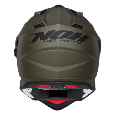 NOX N312 khaki mat – enduro přilba ECE 22 06 s výměnným štítkem pro pinlock