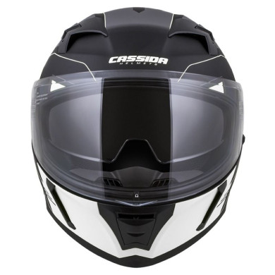 CASSIDA Integral 3.0 (Schwarz Matt/Weiß/Grau) + SCHWARZE SCHEIBE IM SET