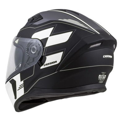 CASSIDA Integral 3.0 (Schwarz Matt/Weiß/Grau) + SCHWARZE SCHEIBE IM SET