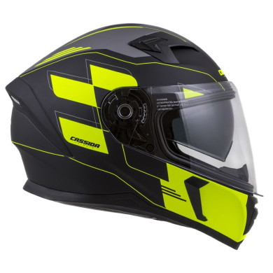 CASSIDA Integral 3.0 ROXOR (FEKETE MAT/SÁRGA FLUO/ZÖLD) + FEKETE ÜVEG A KÉSZLETBEN