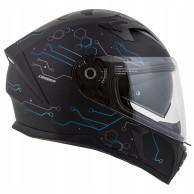 CASSIDA Integral 3.0 HACK (Schwarz Matt/Blau) + SCHWARZE SCHEIBE IM SET