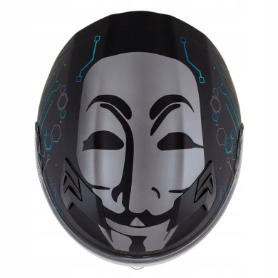 CASSIDA Integral 3.0 HACK (Schwarz Matt/Blau) + SCHWARZE SCHEIBE IM SET