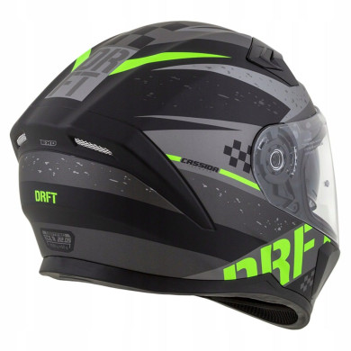 CASSIDA Integral 3.0 DRFT (matt szürke/fekete/zöld) + FEKETE ÜVEG A KÉSZLETBEN