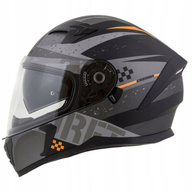 CASSIDA Integral 3.0 DRFT (MATT GRAU/SCHWARZ/ORANGE) + SCHWARZE SCHEIBE IM SET