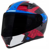 CASSIDA Integral 3.0 DRFT (BLAU PERLGLANZ/ROT/SCHWARZ/WEIß) + SCHWARZE SCHEIBE IM SET
