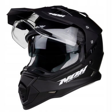 NOX N312 černý mat - enduro přilba ECE 22.06 s Pinlock blende