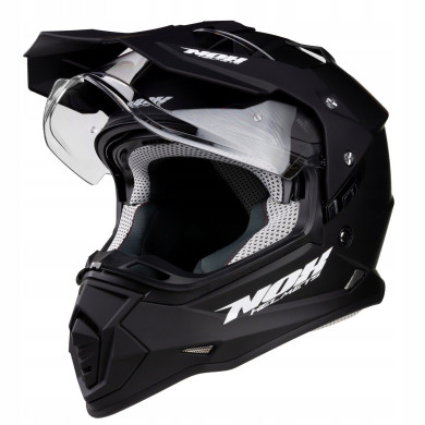 NOX N312 čierny mat – enduro prilba ECE 22.06 s Pinlock blende