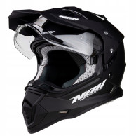 NOX N312 fekete matt - enduro sisak ECE 22.06 Pinlock plexi