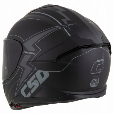 Kask Cassida GT 2.1 Flash ECE 22.06 – čierne sklo, pinlock systém