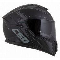 Cassida GT 2.1 Flash ECE 22.06 Helm - Schwarzes Glas, Pinlock-System