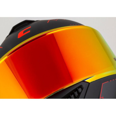 Přilba Cassida GT 2.1 Flash ECE 22.06 - červené zrcadlo, připraveno pro pinlock