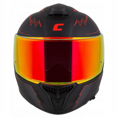 Cassida GT 2.1 Flash ECE 22.06 Helm - roter Spiegel, Pinlock bereit