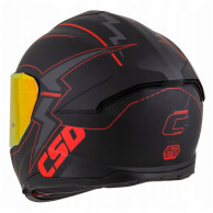 Cassida GT 2.1 Flash ECE 22.06 Helm - roter Spiegel, Pinlock bereit