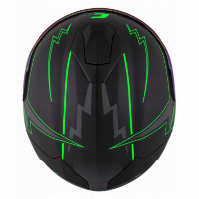 Cassida GT 2.1 Flash in fluorescent green - ECE 22.06 helmet with 2 visors