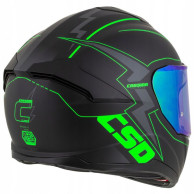 Cassida GT 2.1 Flash zeleni fluo - prilba ECE 22.06 s 2 sklami