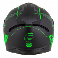 Cassida GT 2.1 Flash in fluorescent green - ECE 22.06 helmet with 2 visors