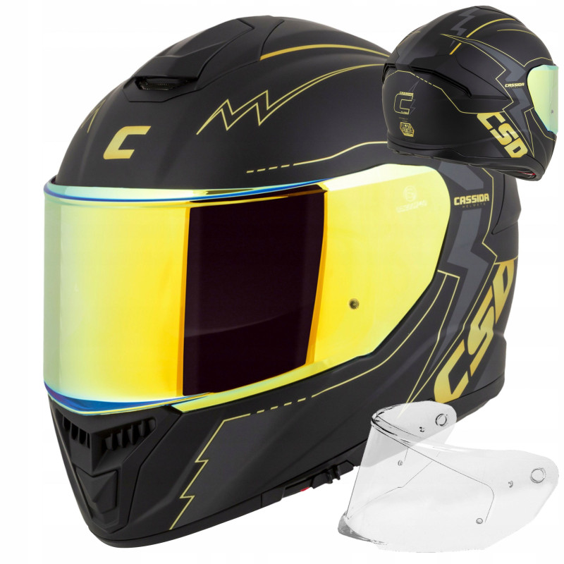 Kask motocyklowy Cassida GT 2.1 Flash – integralny ECE 22.06, 2 szyby