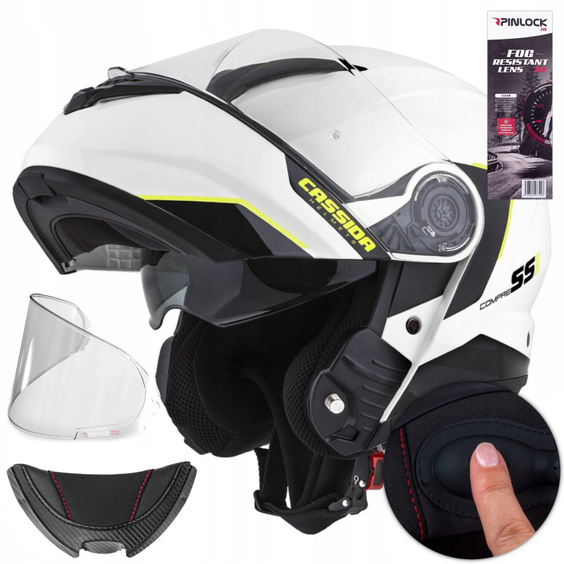 CASSIDA Flip-Up Compress 2.0 fénytörés (FEHÉR/FEKETE/SÁRGA FLUO)