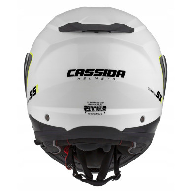CASSIDA Klapphelm Compress 2.0 Refraction (WEISS/SCHWARZ/GELB FLUO)